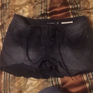 Black “booty” shorts